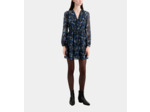 Robe courte portefeuille foil blue