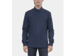 Chemise en popeline bleu marine navy
