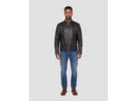 Blouson motard, cuir d'agneau
