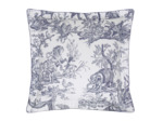 TAIE D'OREILLER | 4 Continents - Blanc/Bleu