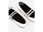 Ballerines en cuir white