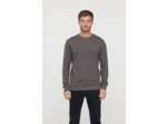Sweat basique en coton bio gratté et print poitrine