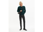 Pull col rond en cachemire vert foncé bottle green