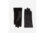 Gants En Cuir Avec Chaine black