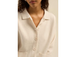 Gilet droit col chemise