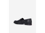 Mocassins En Cuir Noir Avec Boucle Western black