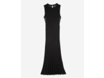 Robe longue sans manches detail dentelle dos black