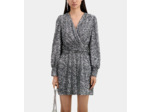 Robe Courte Argentée À Sequins silver