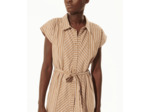 Robe rayure marron glace