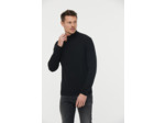 Pull col cheminée détail maille fantaisie