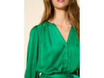 Robe courte satinée