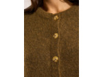 Gilet cardigan ample à col rond