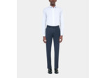 Pantalon De Costume En Laine Bleu Marine navy