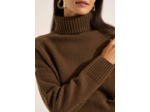 Pull col roulé en laine