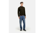 Pull Col Rond A Torsades dark green