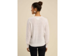 Pull ajouré détails festonnés