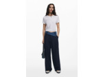 Pantalon Long En Tissu – Femme