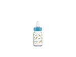 Biberon Standard droit en verre 120 ml Bleu