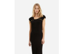 Robe longue details epaulettes black