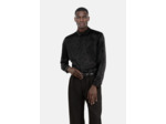 Chemise jacquard avec étoiles noire black