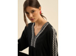 Blouse ample brodée
