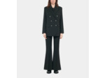 Veste Tailleur En Laine Mélangée Noire black