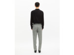 Pantalon de costume ajusté en pied de poule noir et blanc black grey