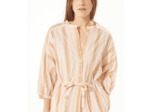 Robe rayures orangees