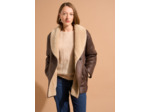 Manteau long avec intérieur en fausse fourrure