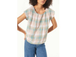 Blouse carreau rose