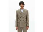 Veste de costume droite large beige melange