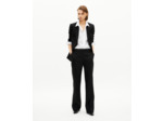 Veste tailleur détails satin noire black