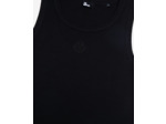 Débardeur avec broderie blason noir black washed