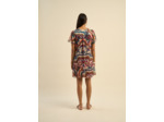 Robe droite courte imprimée