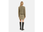Veste courte en tweed black / gold