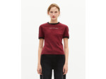 T-shirt avec sérigraphie à strass rouge rouge