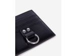 Porte-cartes amelia en cuir craquelé noir black