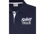Polo avec logo brodé et patte contrastée