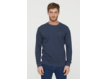 Sweat basique en coton bio gratté et print poitrine
