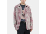 Chemise à carreaux black ecru red