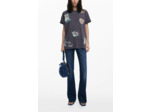 T-Shirt À Manches Courtes En Maille – Femme