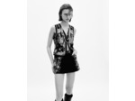 Gilet en velours brodé noir black
