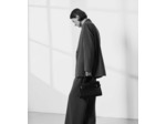 Sac à main moyen modèle Emie en cuir lisse et nubuck