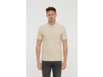 Polo manches courtes en jacquard «Feuilles»