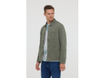 Veste workwear, fermeture boutons métal, 3 pochesplaquées devant, col à plat, poignets avec patte de boutonnage, garment dyed