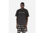 T-shirt manches courtes print perles black washed