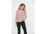 Pull basique esprit «liquette» col rond en coton bio