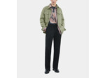 Chemise en denim kaki olive