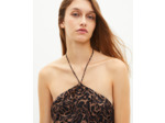 Robe longue sans manches imprimé léopard leopard