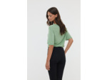 T-shirt basique manches courtes col V en viscose recyclée